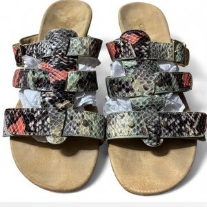Vionic Radia Multicolor Snake Print Sandals